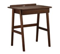 PEBFHSQW Bureau D'étude Compact Table D'écriture pour Ordinateur avec Rangement Petit Bureau Simple pour Domicile, Chambre D'étudiant Ou À Côté du Lit Résidence Universitaire(Brown,90x48x75cm)