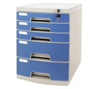 PEBFHSQW Classeur De Bureau Verrouillable À 5 Niveaux - Organiseur De Rangement en Plastique avec Tiroirs, Étagère pour Documents A4, Porte-Documents pour La Maison Et Le Bureau