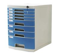PEBFHSQW Classeur De Bureau Verrouillable en Plastique A4 Organiseur De Tiroirs Multicouches Bureau Maison Et L'école. Boîte Classement pour Documents Archives Papiers Fournitures(8-layersB)
