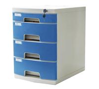PEBFHSQW Classeur De Bureau Verrouillable en Plastique A4 Organiseur De Tiroirs Multicouches Bureau Maison Et L'école. Boîte Classement pour Documents Archives Papiers Fournitures(4-layersB)