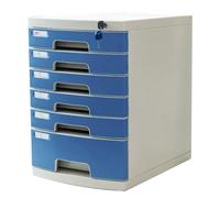 PEBFHSQW Classeur De Bureau Verrouillable - Tiroir De Rangement en Plastique A4 pour Bureau, Maison, École, Boîte De Classement Multicouche pour Documents, Dossiers Et Archives(6-layersB)