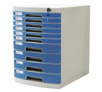 PEBFHSQW Classeur De Bureau Verrouillable - Tiroir De Rangement en Plastique A4 pour Bureau, Maison, École, Boîte De Classement Multicouche pour Documents, Dossiers Et Archives(10-layersB)