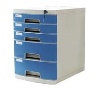 PEBFHSQW Classeur De Bureau Verrouillable - Tiroir De Rangement en Plastique A4 pour Bureau, Maison, École, Boîte De Classement Multicouche pour Documents, Dossiers Et Archives(5-layersB)