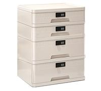 PEBFHSQW Coffre-Fort Verrouillable pour La Maison, Boîte De Rangement en Plastique Protégée par Mot De Passe, pour Documents, Carnets, Mémos, Fournitures De Bureau, Classeurs.(4-Layers)