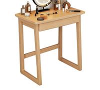 PEBFHSQW Coiffeuse/Bureau Étroit en Bois Massif De 60 À 100 Cm pour Chambre, Appartement Ou Résidence Étudiante - Bureau De Maquillage Et De Travail Peu Encombrant(Wood,100x45*75cm)