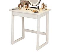 PEBFHSQW Coiffeuse/Bureau Étroit en Bois Massif De 60 À 100 Cm pour Chambre, Appartement Ou Résidence Étudiante - Bureau De Maquillage Et De Travail Peu Encombrant(Blanc,90x45*75cm)