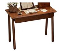 PEBFHSQW Compact avec Tiroir, Petit Bureau Étroit pour Chambre À Coucher Et Salon, Bureau D'étude pour Étudiants, Table D'appoint pour Petits Espaces(Brown,100 * 55 * 75cm)