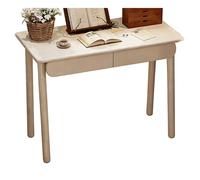 PEBFHSQW Compact avec Tiroir, Petit Bureau Étroit pour Chambre À Coucher Et Salon, Bureau D'étude pour Étudiants, Table D'appoint pour Petits Espaces(Blanc,100 * 55 * 75cm)