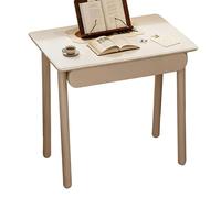 PEBFHSQW Compact avec Tiroir, Petit Bureau Étroit pour Chambre À Coucher Et Salon, Bureau D'étude pour Étudiants, Table D'appoint pour Petits Espaces(Blanc,80 * 55 * 75cm)