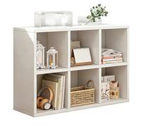 PEBFHSQW Étagère De Rangement Modulable À 4/6/8 Compartiments - Bibliothèque Grande Capacité, Organisateur De Chambre, Meuble De Rangement pour Salon Et Bureau(Blanc,90x24x60cm)