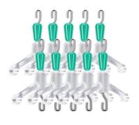 Pêche à double hameçon Space Bifurcation, Fishing Tackle Sub Wire - 10 pièces Splitter Contacts Noirs Double Crochet - Fil Sub solide - Accessoires de construction pour amis, familles