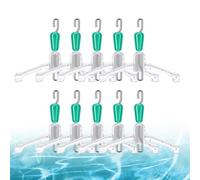 Pêche à double hameçon Space Bifurcation, Fishing Tackle Sub Wire -Connecteur, 10 pièces Splitter Contacts Noirs Double Crochet - Solide Sub Fil Connecteur Space Bifurcation Accessoires