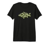 Pêche à la Carpe Motif Camouflage pêcheur pêche à la Carpe T-Shirt Haut de Gamme