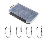 Pêche à la carpe Swinger, alarme de pêche | Compact Fish Beet Sun Swinger, Tendeur, Atlinger 4X Set | Créatures de bassin légères qui sont plus tendeurs avec 2 chaînes pour les passionnés