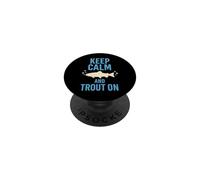 Pêche à la Mouche dans Les eaux du Nord Pêche en rivière Calme Nature Life PopSockets PopGrip Adhésif