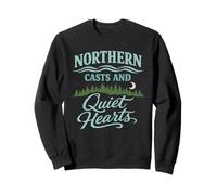 Pêche à la Mouche dans Les eaux du Nord Pêche en rivière Calme Nature Life Sweatshirt