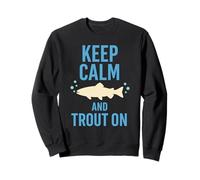 Pêche à la Mouche dans Les eaux du Nord Pêche en rivière Calme Nature Life Sweatshirt