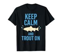 Pêche à la Mouche dans Les eaux du Nord Pêche en rivière Calme Nature Life T-Shirt