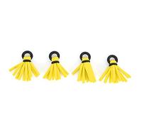 Pêche à la mouche flotteurs indicateurs de grève de mousse haute densité flottabilité dérive crochet positionnement bobbers pour les amateurs de pêche à la mouche matériau mousse 29 mm 4pcs (jaune)