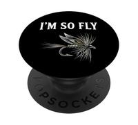 Pêche à la Mouche ruisseau pêche sèche pêcheur I'm So Fly PopSockets PopGrip Adhésif
