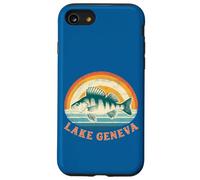Pêche à la Perche au Lever du Soleil sur Le lac Léman Coque pour iPhone SE (2020) / 7/8