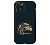 Pêche amusante du 4 juillet - pêcheur patriotique bar poisson Coque pour iPhone 11 Pro
