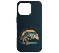 Pêche amusante du 4 juillet - pêcheur patriotique bar poisson Coque pour iPhone 16 Pro