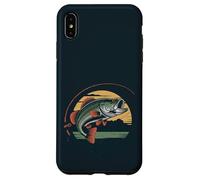Pêche amusante du 4 juillet - pêcheur patriotique bar poisson Coque pour iPhone XS Max