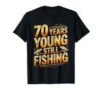 Pêche Anniversaire pour 70 Ans Pêcheur Soixante Dix T-Shirt