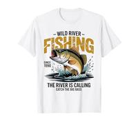 Pêche au Bar en rivière Sauvage Depuis 1990 T-Shirt