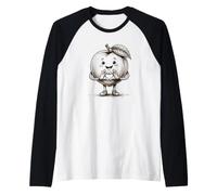 Pêche avec cœur Graphique Symbole cœur Dessin au Crayon Manche Raglan