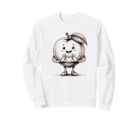Pêche avec cœur Graphique Symbole cœur Dessin au Crayon Sweatshirt
