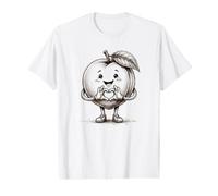 Pêche avec cœur Graphique Symbole cœur Dessin au Crayon T-Shirt Graphique avec Valeur