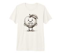 Pêche avec cœur Graphique Symbole cœur Dessin au Crayon T-Shirt Haut de Gamme