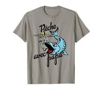Pêche avec papa | poissons colorés | pêcheur drôle T-Shirt