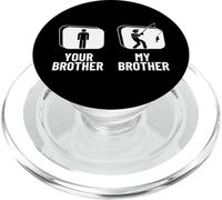 Pêche avec Ton frère, Mon frère, ta sœur, pêche Amusante PopSockets PopGrip pour MagSafe