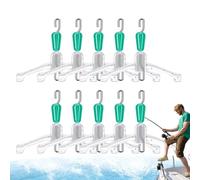 Pêche, connexion sous-fil, double hameçon, bifurcation de l'espace, 10 pièces à double crochet flottant, répartiteur de tireur - Fil souterrain solide - Accessoires de construction pour amis, familles