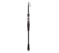 Pêche de voyage, pêche télescopique rotative - En fibre de carbone - Barre de surf pour eau douce - Pour pêche au sandre - Avec barre de tension de retour - Barre de pêche pour poisson