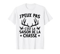 Pêche Drôle J'peux Pas C'est La Saison De La Chasse T-Shirt