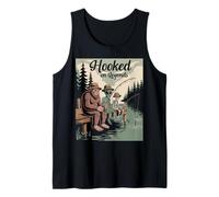 Pêche effrayante accrochée aux légendes Bigfoot Halloween Débardeur