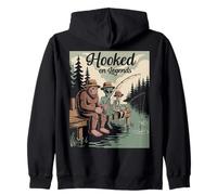 Pêche effrayante accrochée aux légendes Bigfoot Halloween Sweat à Capuche