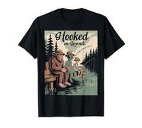 Pêche effrayante accrochée aux légendes Bigfoot Halloween T-Shirt