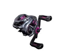 Peche en Mer Bobine Appât Ultra Légère 135g 7.1:1 8. 4kg Micro Monster Peu Profonde Jeu Moulinet Carpe(Pink,Left Hand)