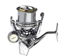 Peche en Mer Moulinet Pêche 4.8:1 avec Frein 25kg Corps Entièrement Métal Roue Lointaine Eau Salée Douce Surfcasting Moulinet Carpe(8000)