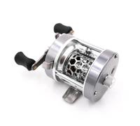 Peche en Mer Moulinets Pêche Jauge Fil Synchrone Roulette Longue Distance Tout Métal Micro Objets Roue Tambour Moulé Moulinet Carpe(Silver,Right Hand)