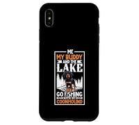 Pêche et Black and Tan Coonhound Coque pour iPhone XS Max