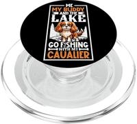 Pêche et Cavalier King Charles Spaniel PopSockets PopGrip pour MagSafe
