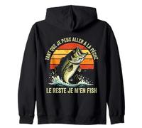 Pêche et Humour Tant Que Je Peux pêcher Tout va Bien Sweat à Capuche