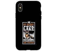 Pêche et King Shepherd Coque pour iPhone X/XS