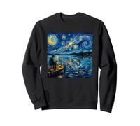 Pêche et Nuit Lumineuse sur Les eaux calmes Sweatshirt